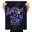 Rock Icons - Prints Posters RIPT Apparel 18x24 / Black