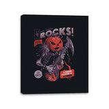 Rock Pumpkin - Canvas Wraps Canvas Wraps RIPT Apparel 11x14 / Black