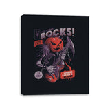 Rock Pumpkin - Canvas Wraps Canvas Wraps RIPT Apparel 11x14 / Black
