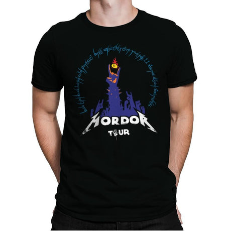 Rock to Mordor - Mens Premium T-Shirts RIPT Apparel Small / Black