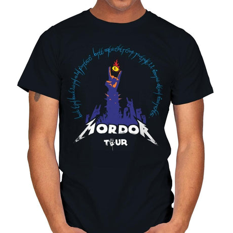 Rock to Mordor - Mens T-Shirts RIPT Apparel Small / Black
