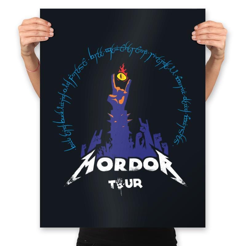 Rock to Mordor - Prints Posters RIPT Apparel 18x24 / Black