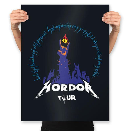 Rock to Mordor - Prints Posters RIPT Apparel 18x24 / Black