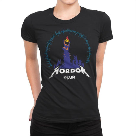 Rock to Mordor - Womens Premium T-Shirts RIPT Apparel Small / Black