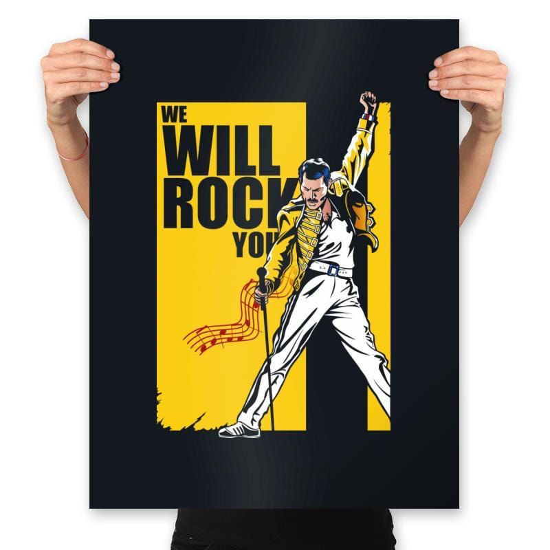 Rock You - Prints Posters RIPT Apparel 18x24 / Black