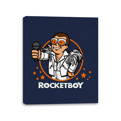 Rocket Boy - Canvas Wraps Canvas Wraps RIPT Apparel 11x14 / Navy