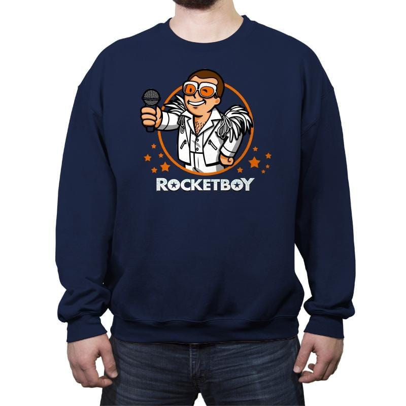 Rocket Boy - Crew Neck Sweatshirt Crew Neck Sweatshirt RIPT Apparel Small / Navy