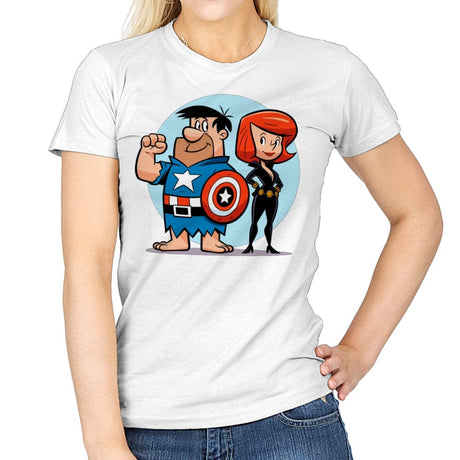 Rockvengers Assemble! - Womens T-Shirts RIPT Apparel Small / White