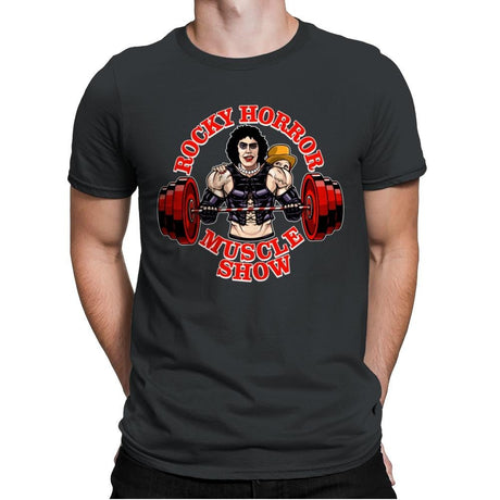 Rocky Horror Muscle Show - Mens Premium T-Shirts RIPT Apparel Small / Heavy Metal