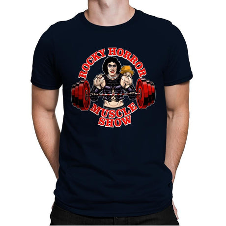 Rocky Horror Muscle Show - Mens Premium T-Shirts RIPT Apparel Small / Midnight Navy
