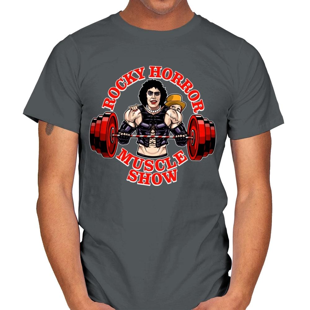 Rocky Horror Muscle Show - Mens T-Shirts RIPT Apparel Small / Charcoal