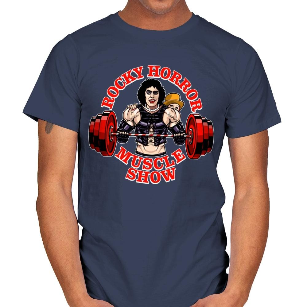 Rocky Horror Muscle Show - Mens T-Shirts RIPT Apparel Small / Navy