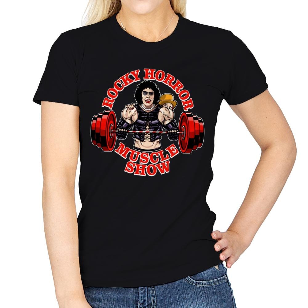 Rocky Horror Muscle Show - Womens T-Shirts RIPT Apparel Small / Black