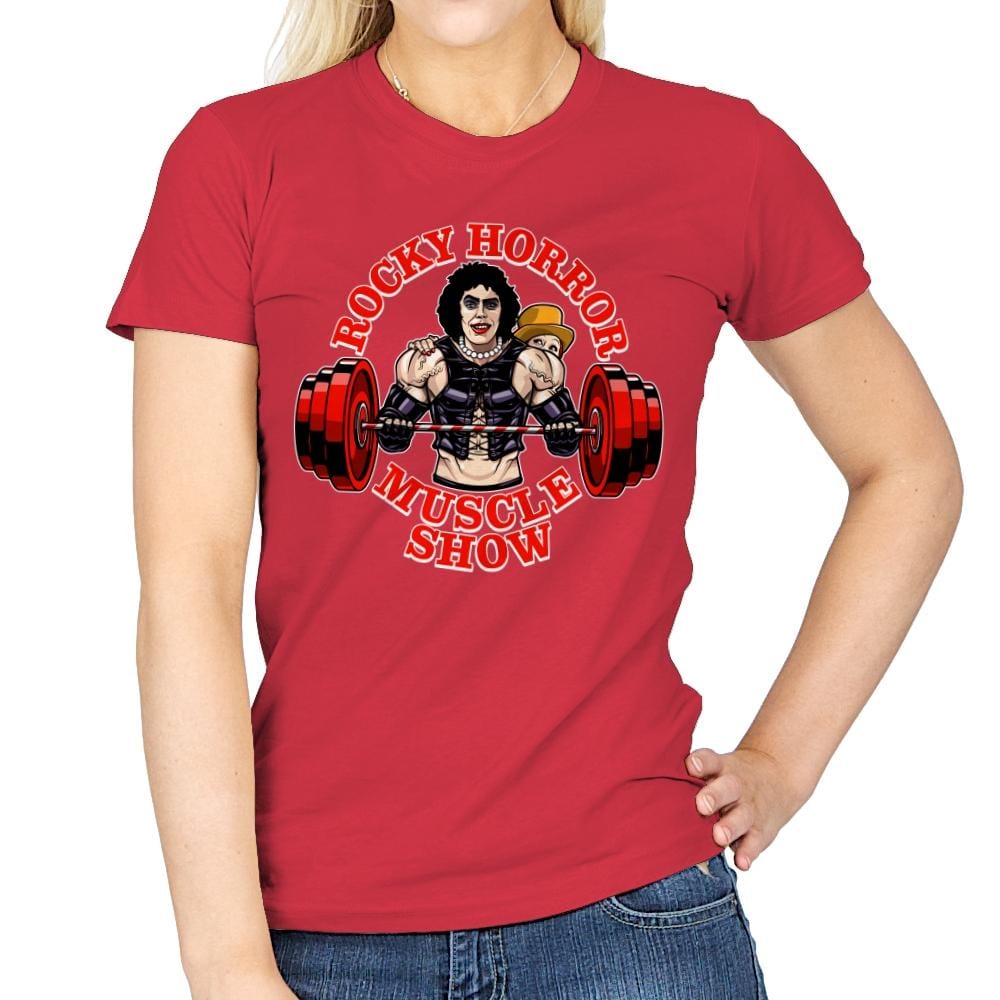 Rocky Horror Muscle Show - Womens T-Shirts RIPT Apparel Small / Red