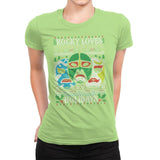 Rocky Loves Holidays - Ugly Holiday - Womens Premium T-Shirts RIPT Apparel Small / Mint