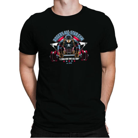 Rogers All-Star Gym Exclusive - Mens Premium T-Shirts RIPT Apparel Small / Black