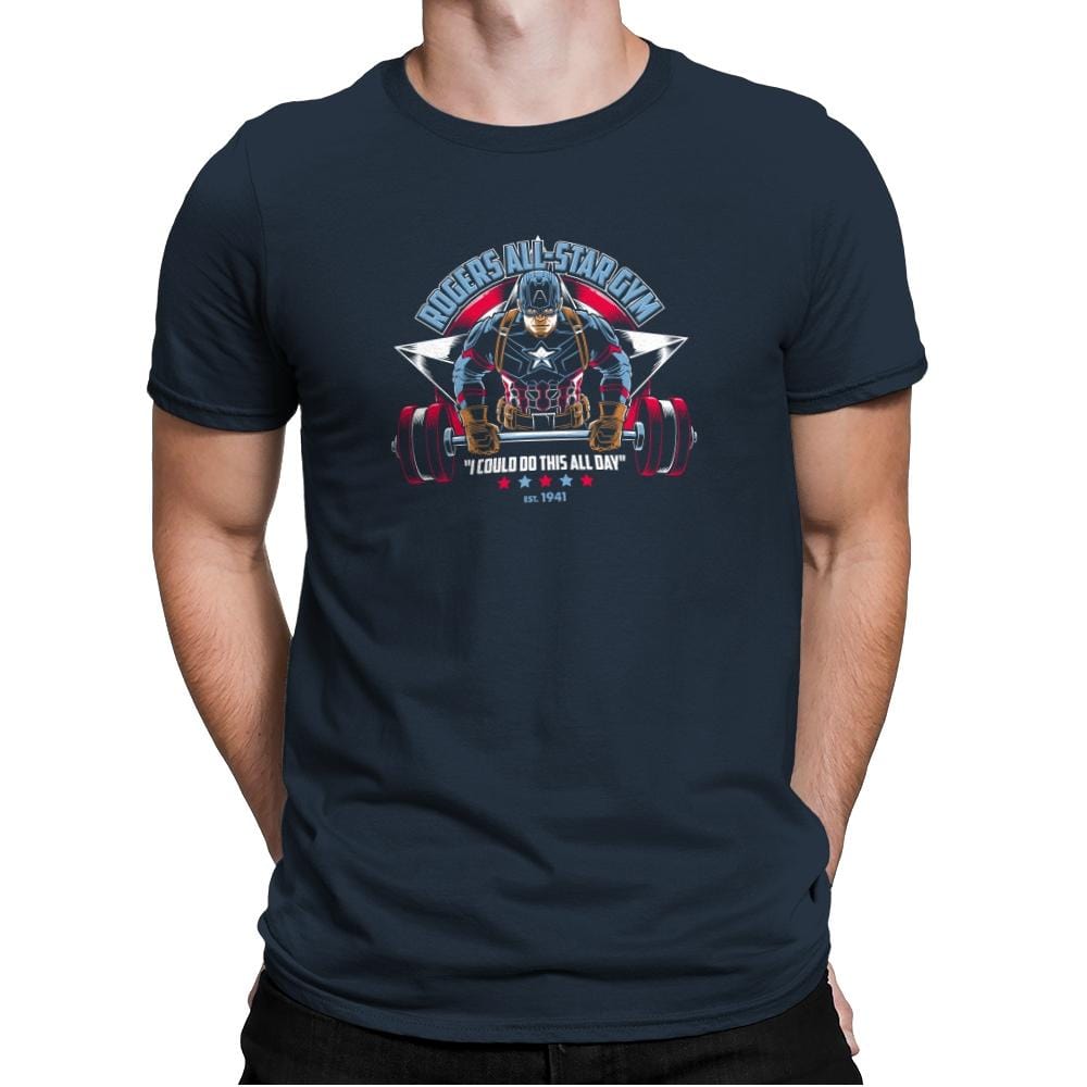 Rogers All-Star Gym Exclusive - Mens Premium T-Shirts RIPT Apparel Small / Indigo