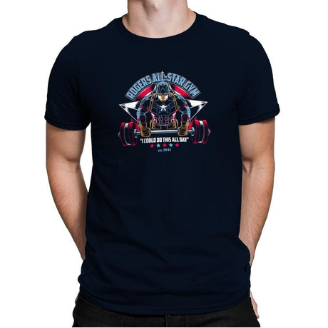 Rogers All-Star Gym Exclusive - Mens Premium T-Shirts RIPT Apparel Small / Midnight Navy