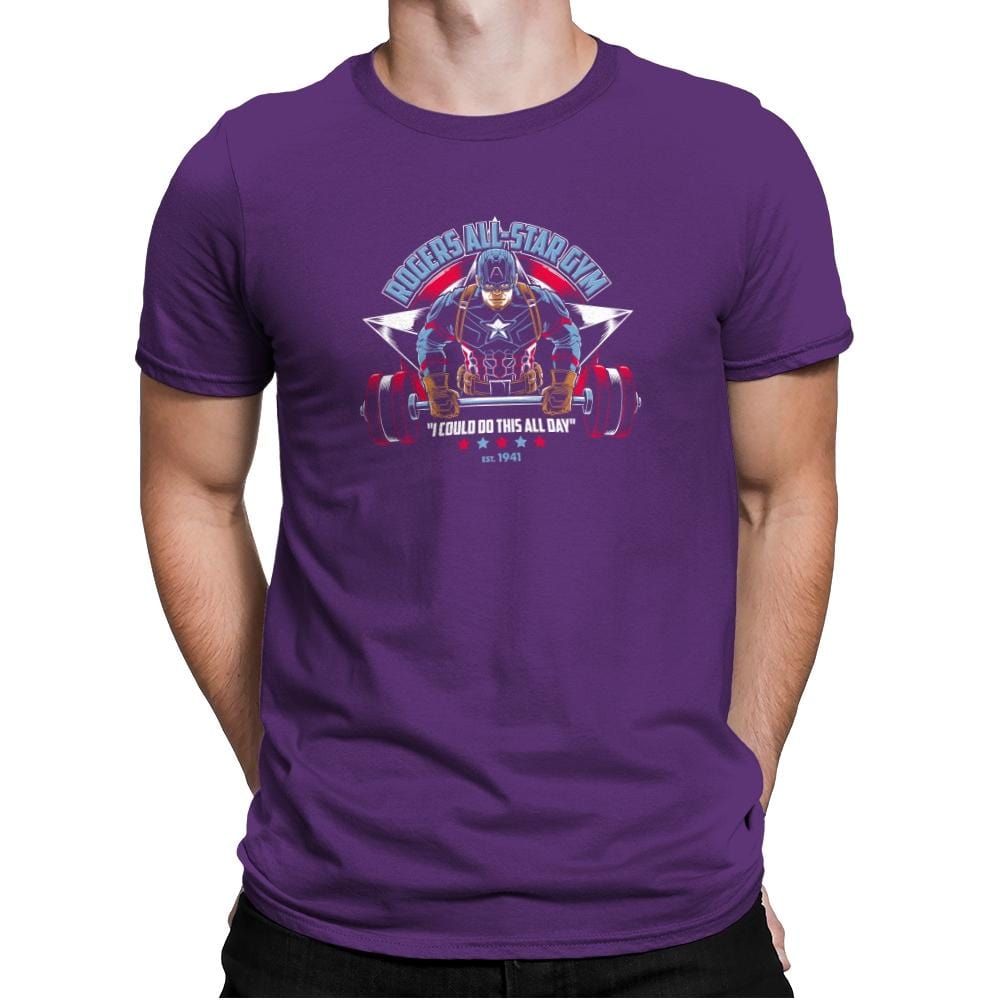Rogers All-Star Gym Exclusive - Mens Premium T-Shirts RIPT Apparel Small / Purple Rush