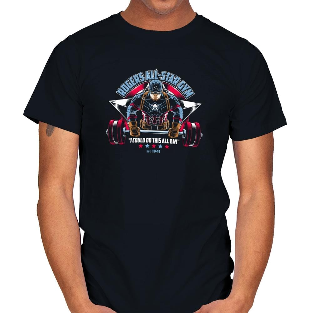 Rogers All-Star Gym Exclusive - Mens T-Shirts RIPT Apparel Small / Black