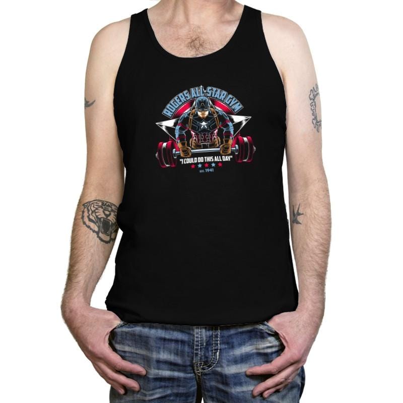 Rogers All-Star Gym Exclusive - Tanktop Tanktop RIPT Apparel X-Small / Black