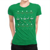 Rogue Christmas - Ugly Holiday - Womens Premium T-Shirts RIPT Apparel Small / Kelly Green