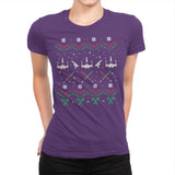 Rogue Christmas - Ugly Holiday - Womens Premium T-Shirts RIPT Apparel Small / Purple Rush