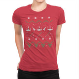 Rogue Christmas - Ugly Holiday - Womens Premium T-Shirts RIPT Apparel Small / Red