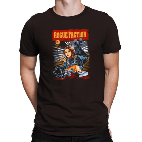 Rogue Faction Exclusive - Mens Premium T-Shirts RIPT Apparel Small / Dark Chocolate
