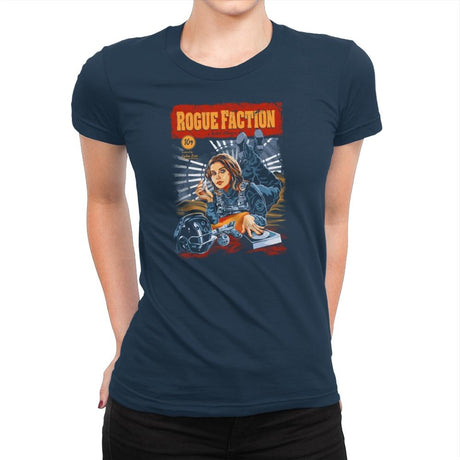 Rogue Faction Exclusive - Womens Premium T-Shirts RIPT Apparel Small / Midnight Navy
