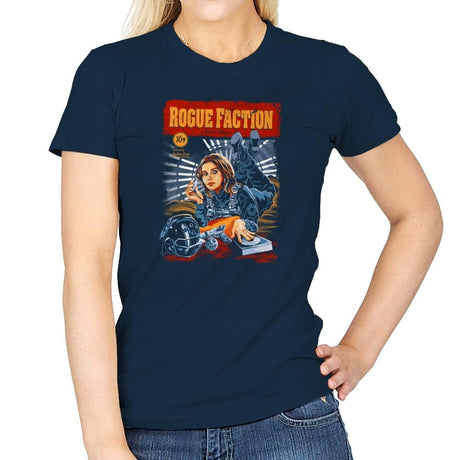 Rogue Faction Exclusive - Womens T-Shirts RIPT Apparel Small / Navy