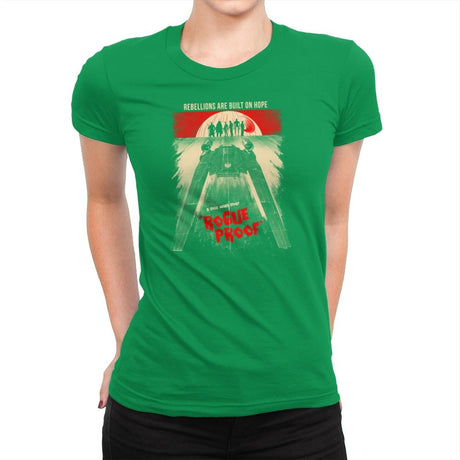 Rogue Proof Exclusive - Womens Premium T-Shirts RIPT Apparel Small / Kelly Green