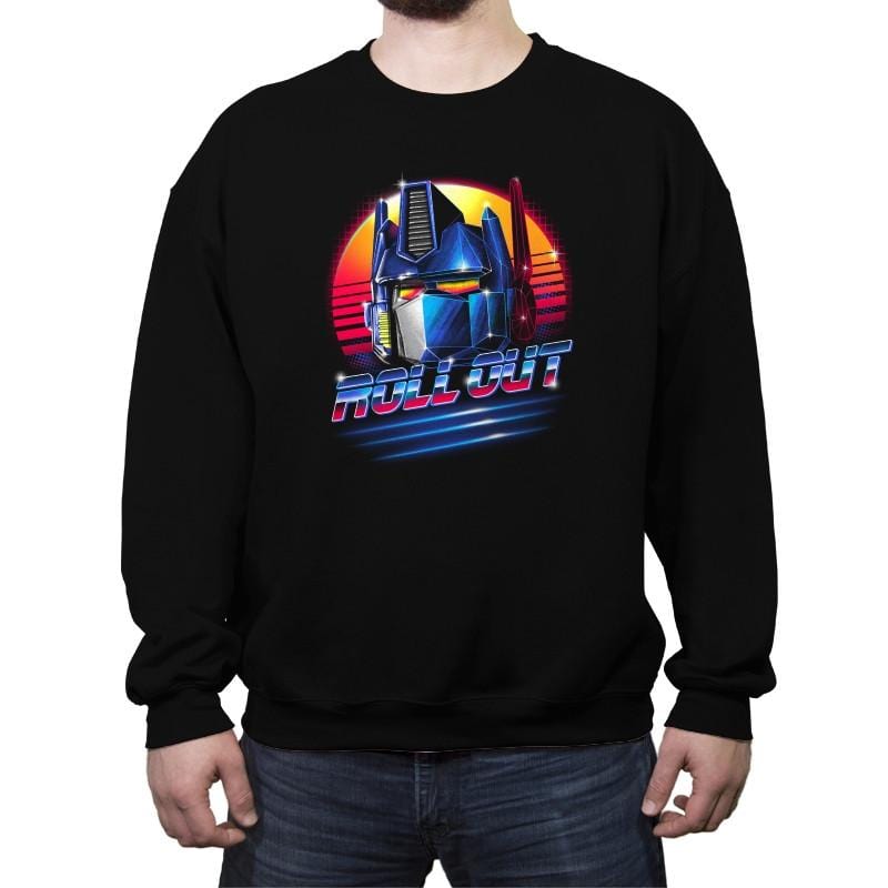 Roll Out - Crew Neck Sweatshirt Crew Neck Sweatshirt RIPT Apparel Small / Black
