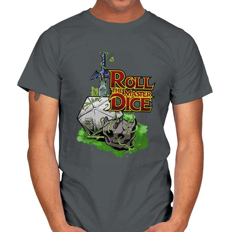 Roll The Master Dice - Mens T-Shirts RIPT Apparel Small / Charcoal