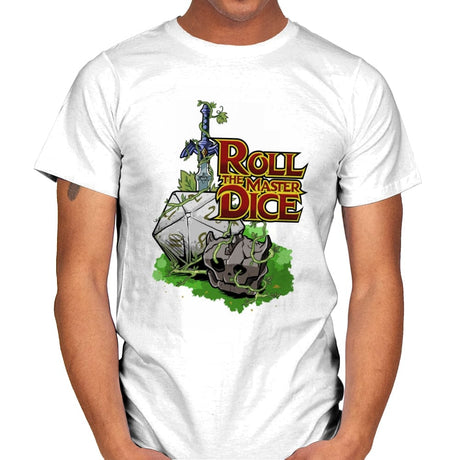 Roll The Master Dice - Mens T-Shirts RIPT Apparel Small / White
