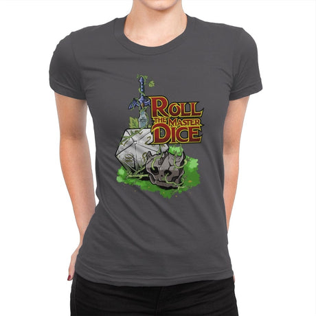 Roll The Master Dice - Womens Premium T-Shirts RIPT Apparel Small / Heavy Metal