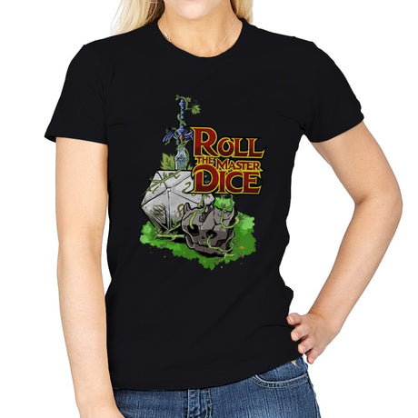 Roll The Master Dice - Womens T-Shirts RIPT Apparel Small / Black