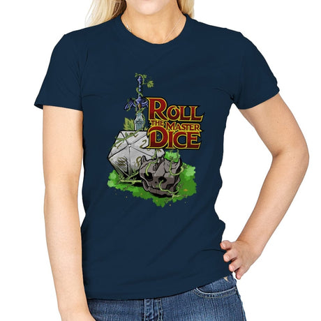 Roll The Master Dice - Womens T-Shirts RIPT Apparel Small / Navy