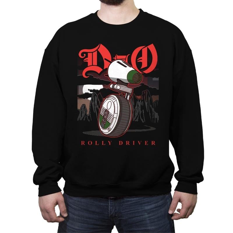 Rolly Driver - Crew Neck Sweatshirt Crew Neck Sweatshirt RIPT Apparel Small / Black