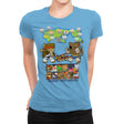 Roof Fighter - Womens Premium T-Shirts RIPT Apparel Small / Turquoise