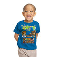 Roof Fighter - Youth T-Shirts RIPT Apparel X-small / Sapphire
