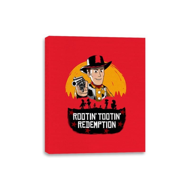 Rootin’ Tootin’ Redemption - Canvas Wraps Canvas Wraps RIPT Apparel 8x10 / Red