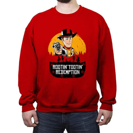 Rootin’ Tootin’ Redemption - Crew Neck Sweatshirt Crew Neck Sweatshirt RIPT Apparel