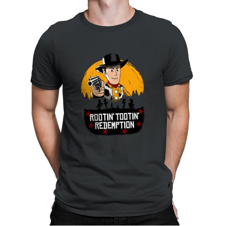 Rootin’ Tootin’ Redemption - Mens Premium T-Shirts RIPT Apparel Small / Heavy Metal
