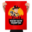 Rootin’ Tootin’ Redemption - Prints Posters RIPT Apparel 18x24 / Red