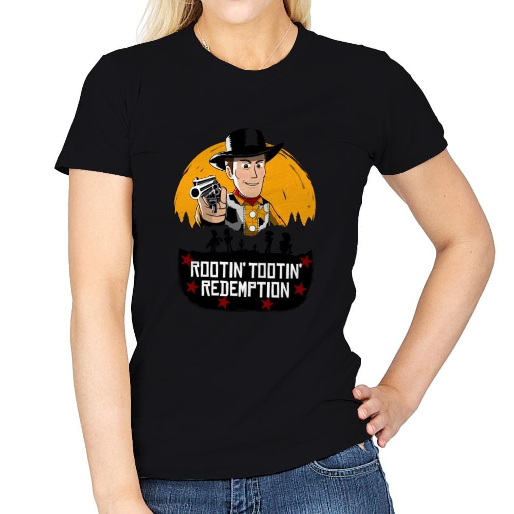 Rootin’ Tootin’ Redemption - Womens T-Shirts RIPT Apparel Small / Black