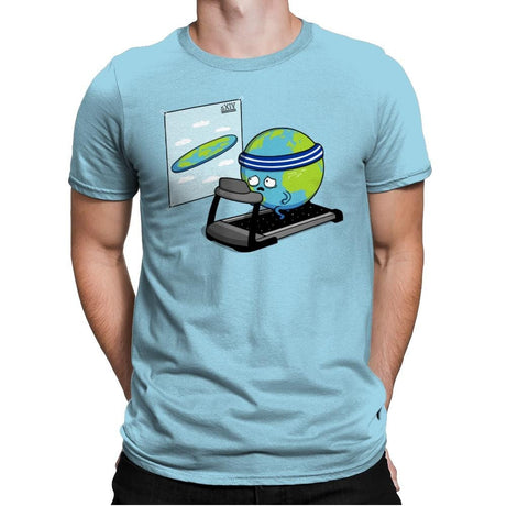 Round Earth! - Raffitees - Mens Premium T-Shirts RIPT Apparel Small / Light Blue