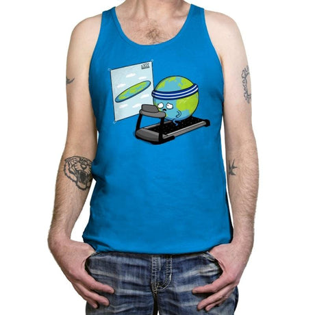 Round Earth! - Raffitees - Tanktop Tanktop RIPT Apparel X-Small / Teal