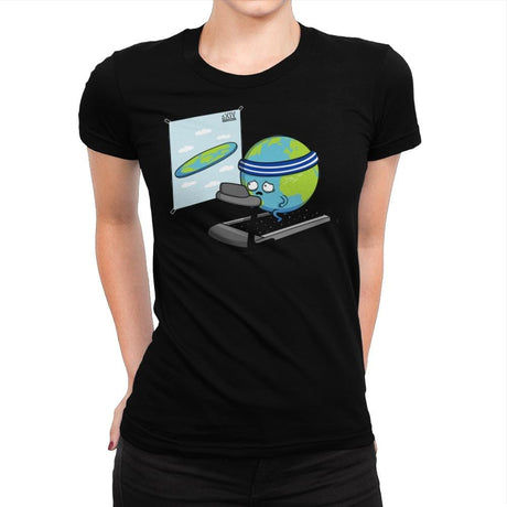 Round Earth! - Raffitees - Womens Premium T-Shirts RIPT Apparel Small / Indigo