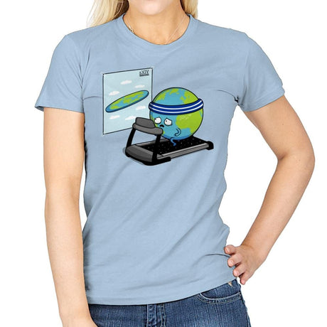 Round Earth! - Raffitees - Womens T-Shirts RIPT Apparel Small / Light Blue
